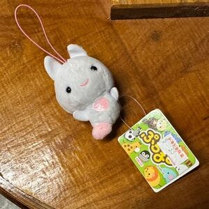 NWT AMUSE Puchinaru Animals “Cilone” “Sea Angel” Japanese Cute Plush Keychain